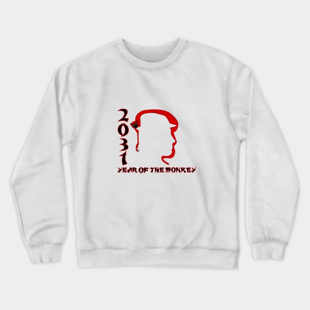 Year of the Monkey Crewneck Sweatshirt by traditionation